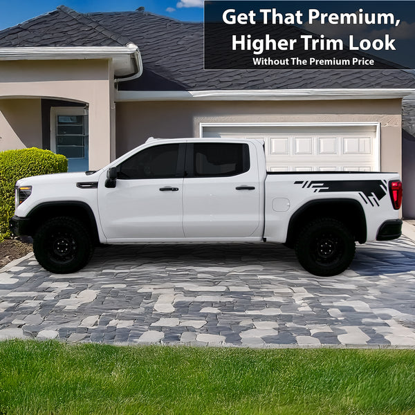 Vinyl Chrome Delete Blackout Decal Stickers Overlay Film Fits GMC Sierra 1500 2022 - 2025 - Bogar Tech Designs