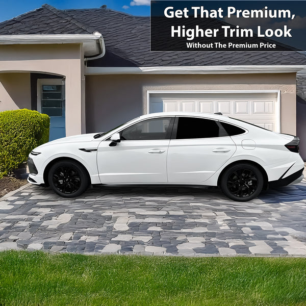 Fits Hyundai Sonata 2024-2025 Vinyl Chrome Delete Grille Blackout Decal Stickers Overlay Film