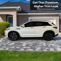 Vinyl Chrome Delete Grille Side Window Rear Blackout Decal Stickers Overlay Film Fits Infiniti QX50 2019 - 2025 - Bogar Tech Designs