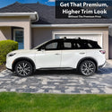 Vinyl Chrome Delete Grille Side Window Rear Blackout Decal Stickers Overlay Film Fits Infiniti QX60 2022 - 2025 - Bogar Tech Designs
