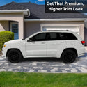 Fits Jeep Grand Cherokee 2014 - 2021 Vinyl Chrome Delete Blackout Decal Stickers Overlay Film - Bogar Tech Designs