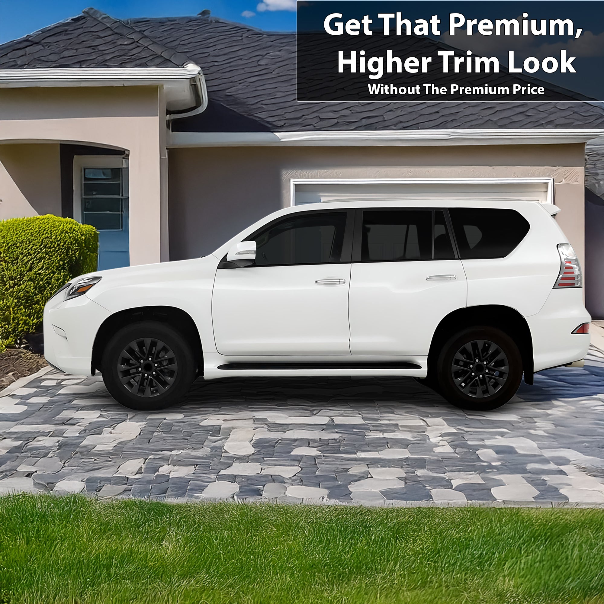 Vinyl Chrome Delete Blackout Decal Stickers Overlay Film Fits Lexus GX 2010 - 2023 - Bogar Tech Designs