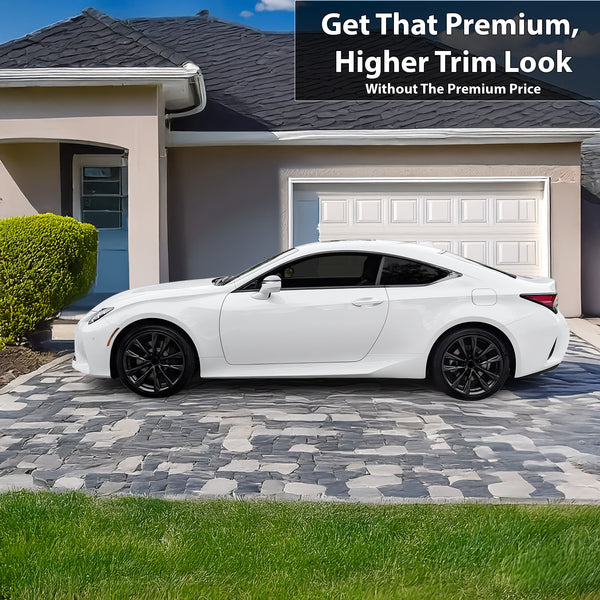 Vinyl Wrap Chrome Delete Grille Side Window Blackout Decal Stickers Overlay Film Fits Lexus RC 2015 - 2025 - Bogar Tech Designs