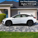 Vinyl Chrome Delete Side Window Front Rear Bumper Wheel Rim Trim Blackout Decal Stickers Overlay Film Fits Lexus RX 2016 - 2022 - Bogar Tech Designs