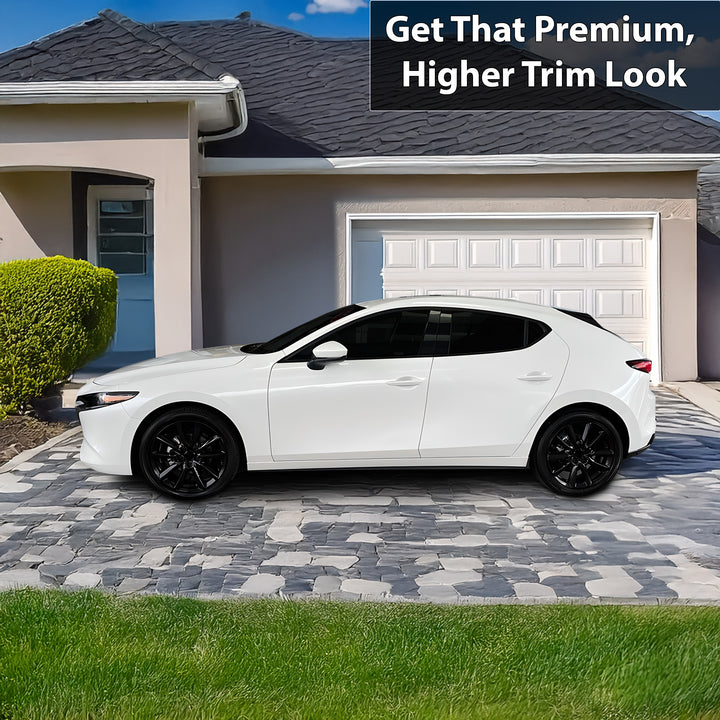 Vinyl Chrome Delete Grille Window Wheel Blackout Decal Stickers Overlay Film Fits Mazda 3 2019 - 2025 - Bogar Tech Designs