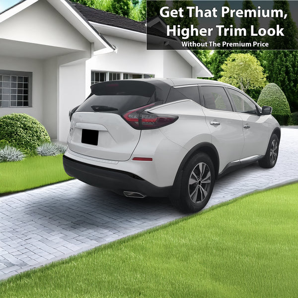 Vinyl Chrome Delete Grille Side Window Rear Blackout Decal Stickers Overlay Film Fits Nissan Murano - Bogar Tech Designs