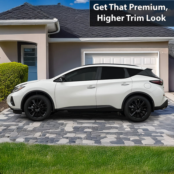 Vinyl Chrome Delete Grille Side Window Rear Blackout Decal Stickers Overlay Film Fits Nissan Murano - Bogar Tech Designs