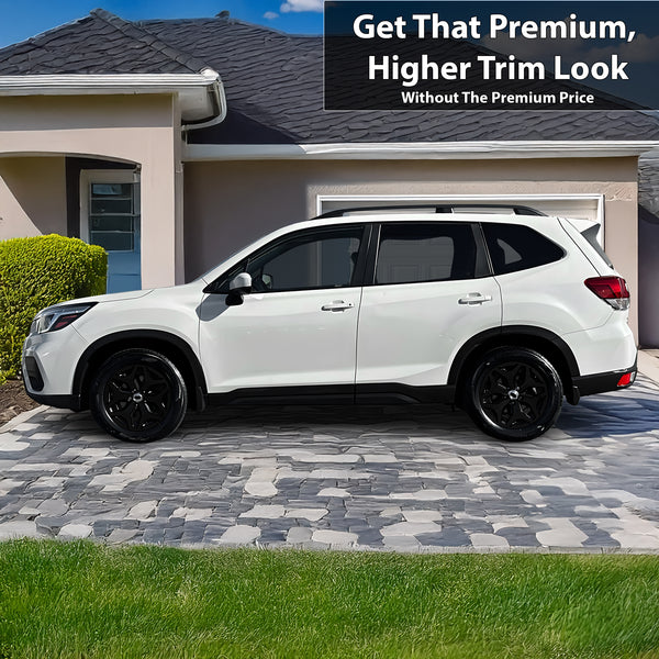 Vinyl Chrome Delete Front Grille Wheels Blackout Decal Stickers Overlay Film Fits Subaru Forester 2019 - 2024 - Bogar Tech Designs