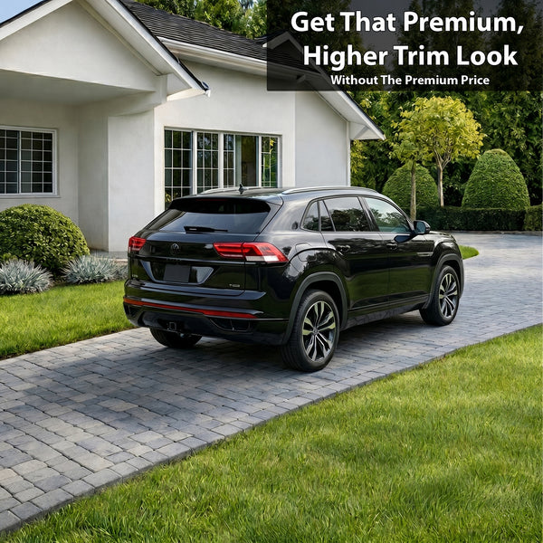 Volkswagen Atlas Cross Sport 2020-2026 Blackout Chrome Delete Kit - Precut Gloss Black Vinyl Overlays