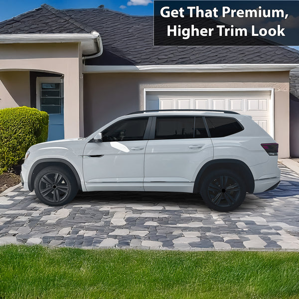Fits Volkswagen Atlas Cross Sport Vinyl Chrome Delete Grille Side Window Rear Blackout Dechrome Decal Stickers Overlay Film 2020 - 2025 - Bogar Tech Designs