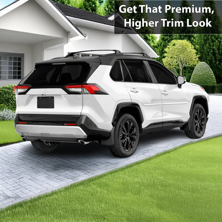 Vinyl Chrome Delete Grille Side Window Rear Wheel Blackout Decal Stickers Overlay Film Fits Toyota Rav4 2019 - 2025 - Bogar Tech Designs