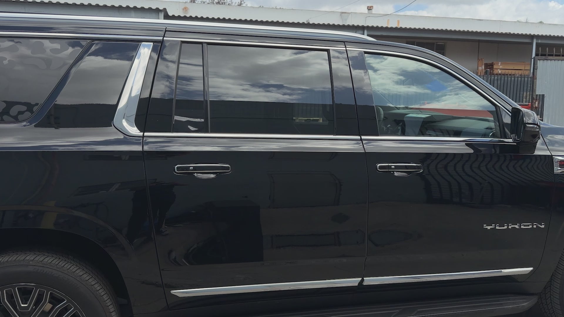 Fits GMC Yukon XL 2025-2026 Vinyl Chrome Delete Grille Blackout Decal Stickers Overlay Film