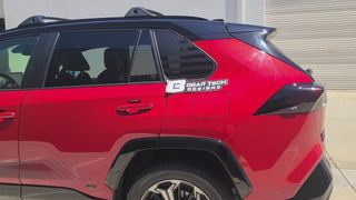Precut American Flag Rear Side Quarter Window Decal Sticker Fits Toyota Rav4 2019-2023