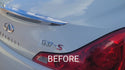 Vinyl Chrome Delete Front Grille Rear Bumper Blackout Decal Stickers Overlay Film Fits Infiniti G37 Coupe 2008-2013