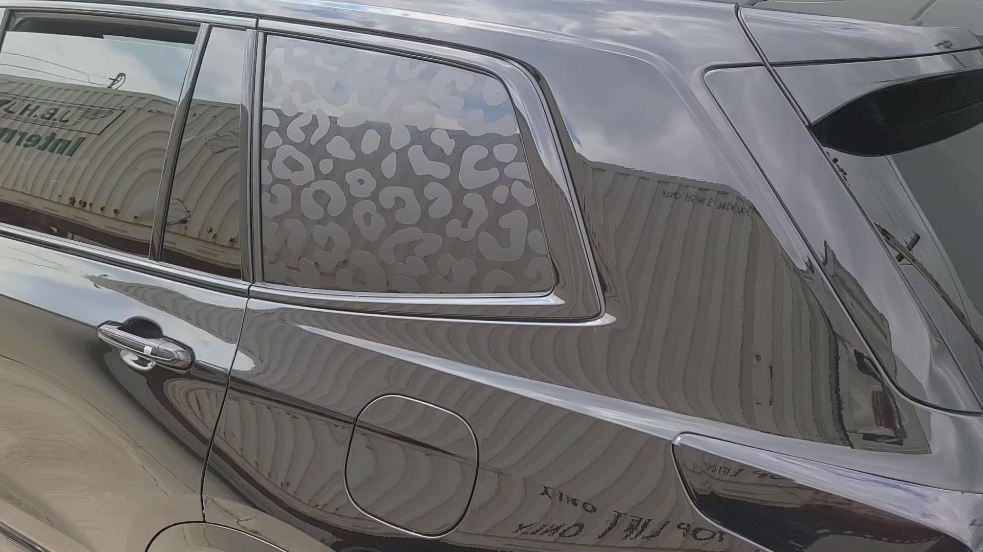 Animal Leopard Cheetah Cow Window Vinyl Decal Stickers Fits Cadillac XT6 2020-2026