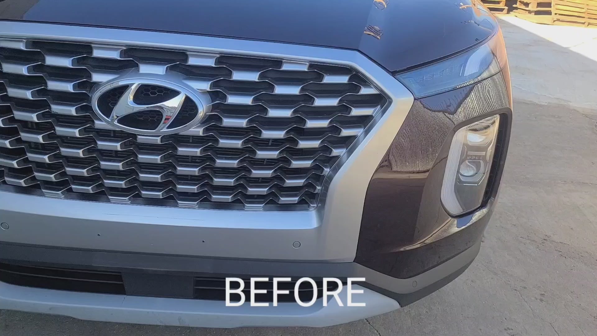 Hyundai Palisade 2020-2025 Blackout Chrome Delete Kit – Precut Side Winow Trim Skirt Gloss Black Vinyl Overlays