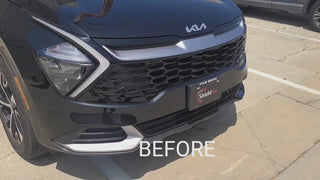 Vinyl Chrome Delete Wheel Sides Front Trim Blackout Decal Stickers Overlay Film Fits Kia Sportage 2023-2025