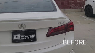 Full Headlight Taillight Precut Smoked PPF Tint Kit Film Overlay Fits Acura TLX 2015-2017