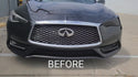 Vinyl Chrome Delete Grille Window Blackout Decal Stickers Overlay Film Fits Infiniti Q60 2017-2022