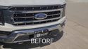 Vinyl Chrome Delete Grille Side Window Blackout Decal Stickers Overlay Film Fits Ford F-150 2021-2023