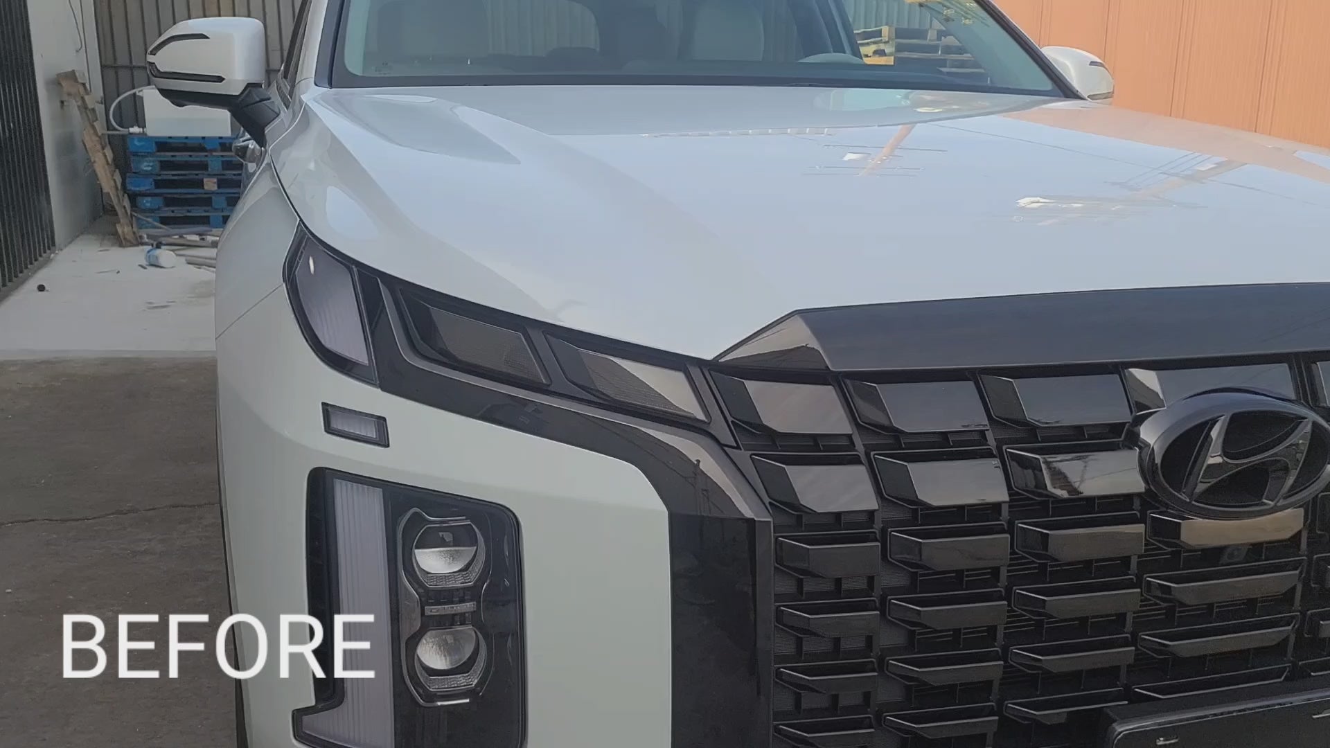 Hyundai Palisade 2020–2025 Dark Smoke Headlight & Taillight Tint Kit – Precut Vinyl Lens Overlays