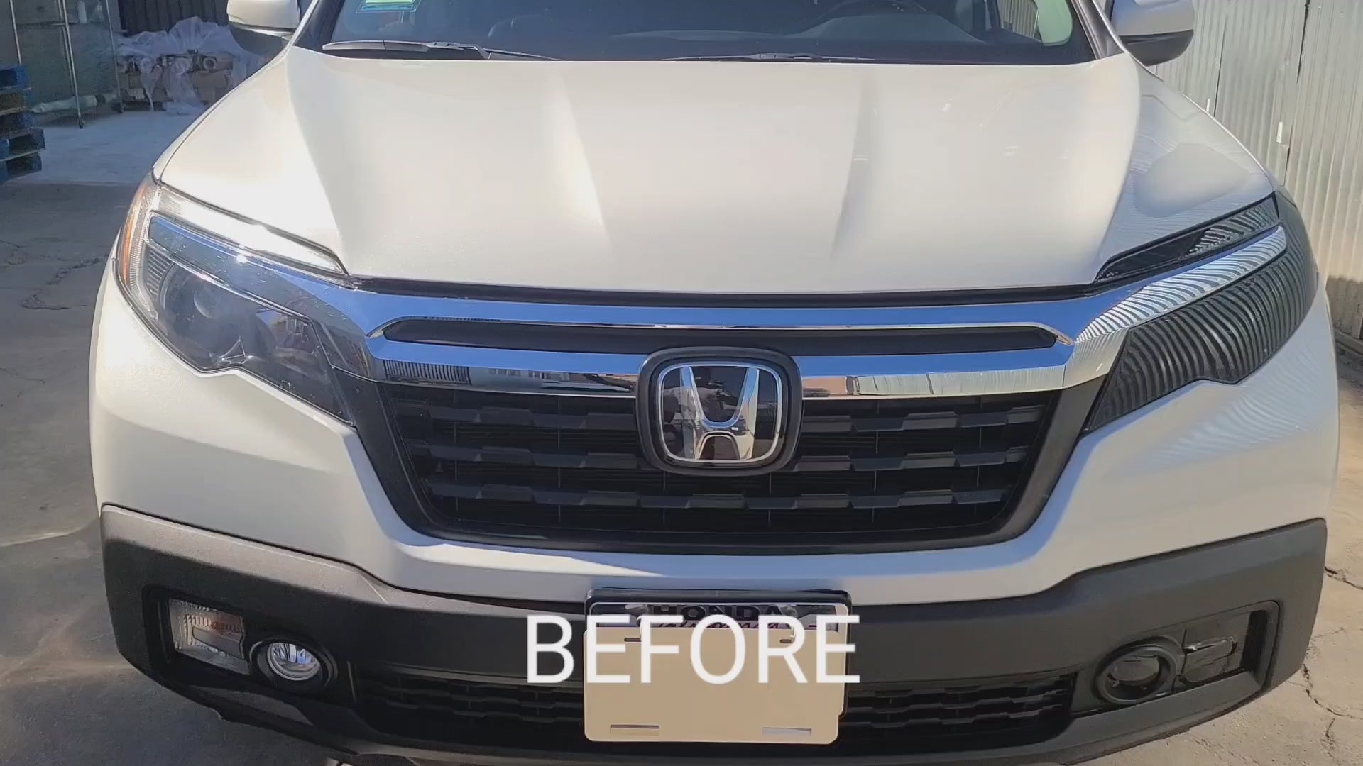 Vinyl Chrome Delete Grille Side Window Rear Blackout Decal Stickers Overlay Film Fits Honda Ridgeline 2017-2025