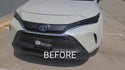 Vinyl Chrome Delete Grille Side Window Blackout Decal Stickers Overlay Film Fits Toyota Venza 2021-2023