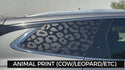 Fits Buick Enclave 2018-2024 Animal Leopard Cheetah Cow Window Vinyl Decal Stickers - Matte Black