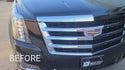 Vinyl Chrome Delete Grille Side Window Rear Blackout Decal Stickers Overlay Film Fits Cadillac Escalade 2015-2020