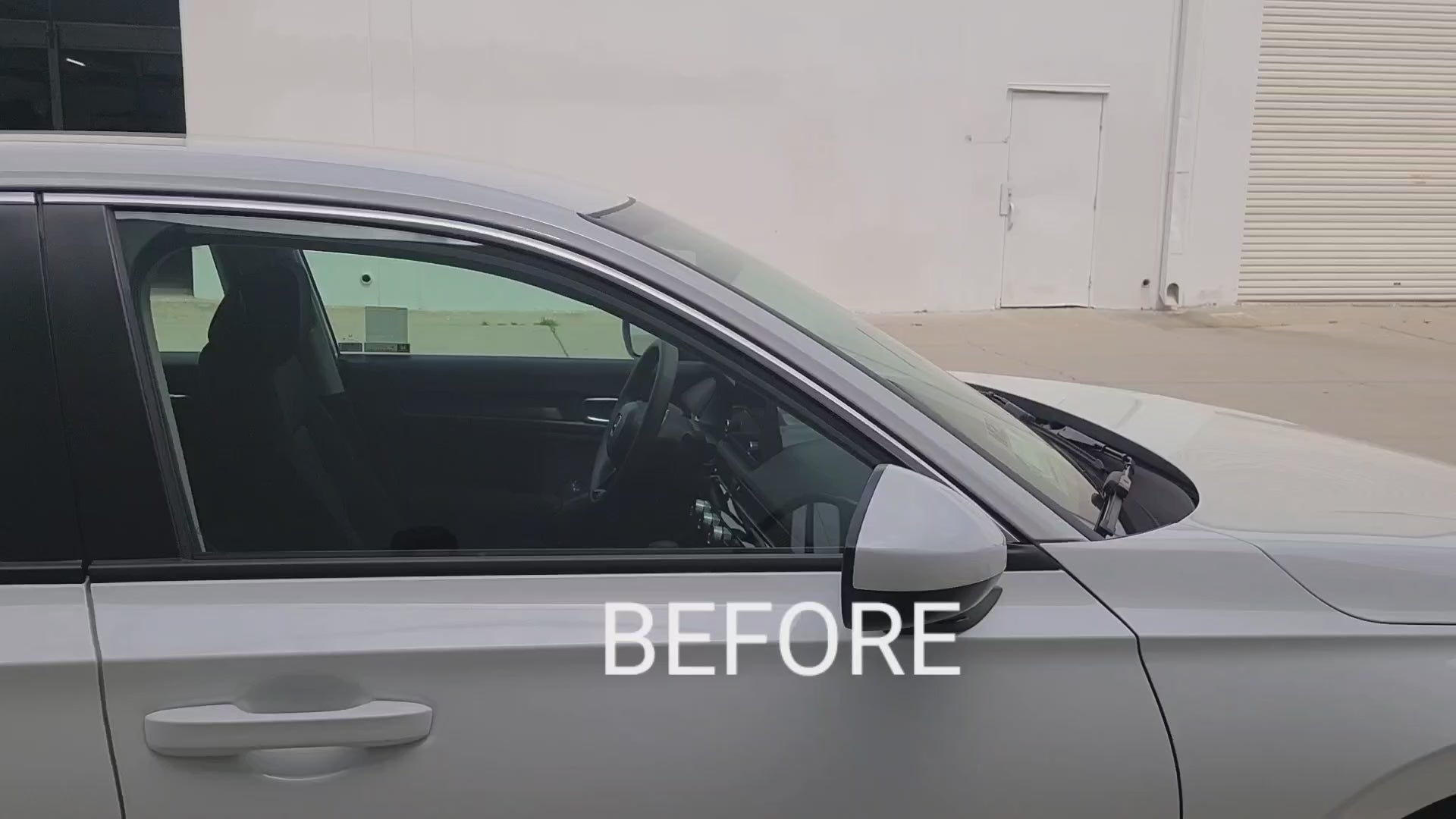 Honda Civic Sedan 2022-2026 Window Trim Blackout Chrome Delete Kit – Precut Gloss Black Vinyl Overlays