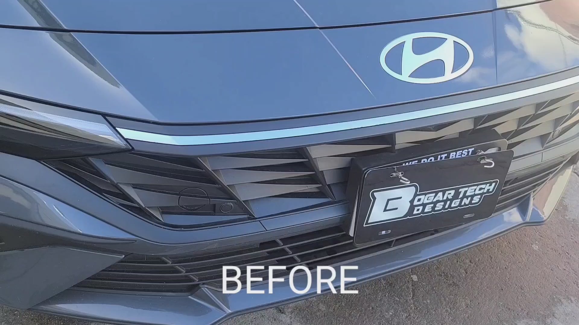 Hyundai Elantra 2021-2026 Blackout Chrome Delete Kit - Precut Gloss Black Vinyl Overlays