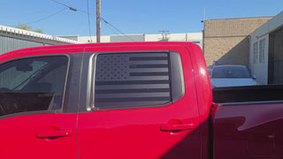 Side Window American Flag Vinyl Decal Stickers Fits Nissan Frontier 2022-2024