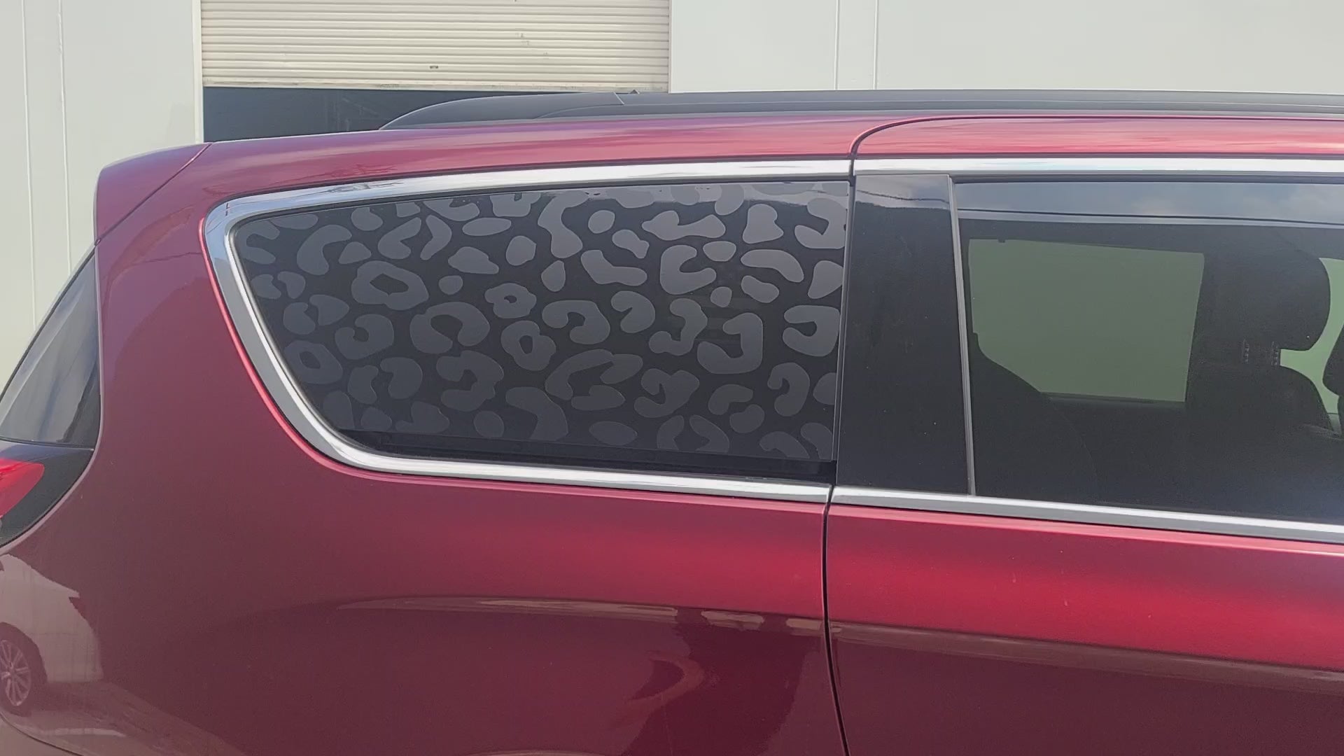 Animal Leopard Cheetah Cow Window Vinyl Decal Stickers Fits Chrysler Pacifica 2017-2026, Voyager 2020-2025