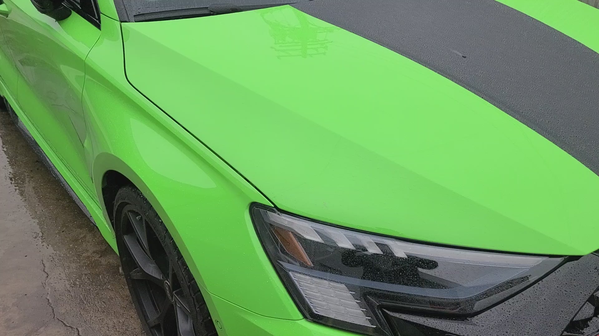 Vinyl Middle Hood Side Skirt Blackout Decal Stickers Overlay Film Fits Audi A3 S3 RS3 2022-2024