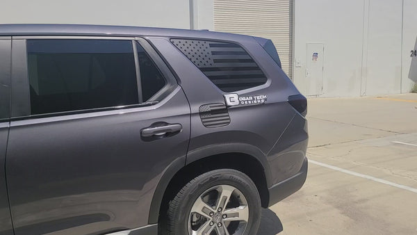 thumbnail image 2 of Raised Reflective Tailgate Letters For Honda Pilot 2023-2024 - US Flag Design By AUTOCARIMAGE 2 of 6