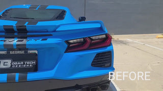 Full Headlight Taillight Precut Smoked PPF Tint Kit Film Overlay Fits Chevy Corvette C8 2020-2024