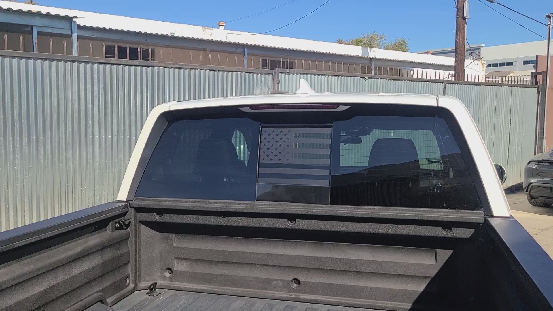 Rear Middle Window American Flag Vinyl Decal Stickers Fits Honda Ridgeline 2017-2020