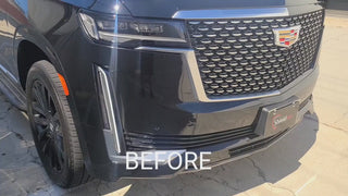 Vinyl Chrome Delete Side Window Blackout Decal Stickers Overlay Film Fits Cadillac Escalade 2021-2024