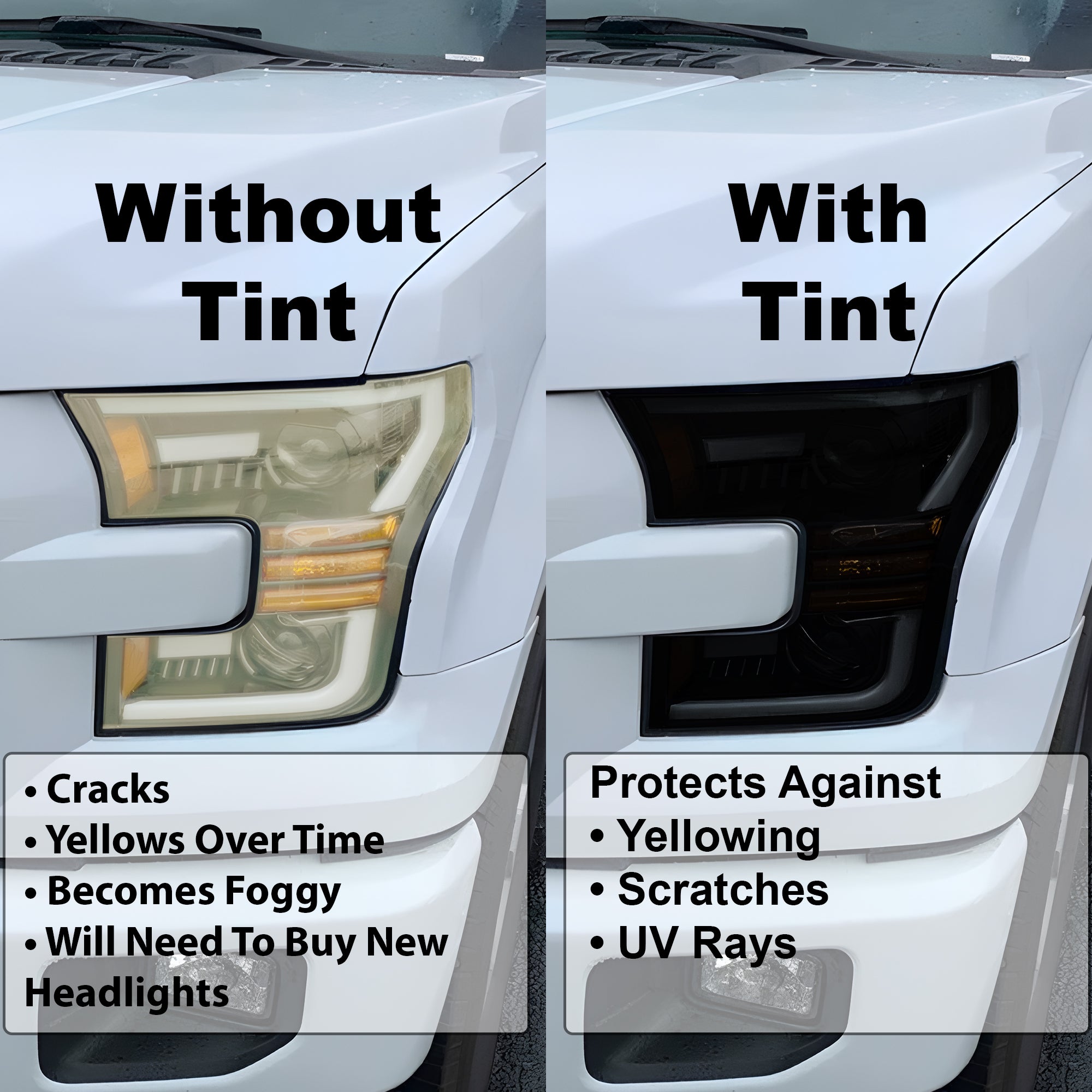 Fits GMC Yukon 2025-2027 Full Headlight Taillight Precut Smoked PPF Tint Kit Film Overlay  - Bogar Tech Designs