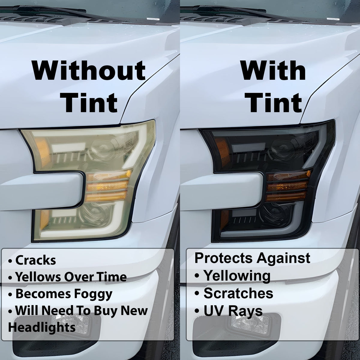 Fits Hyundai Tucson 2025-2026 Full Headlight Taillight Precut Smoked PPF Tint Kit Film Overlay  - Bogar Tech Designs