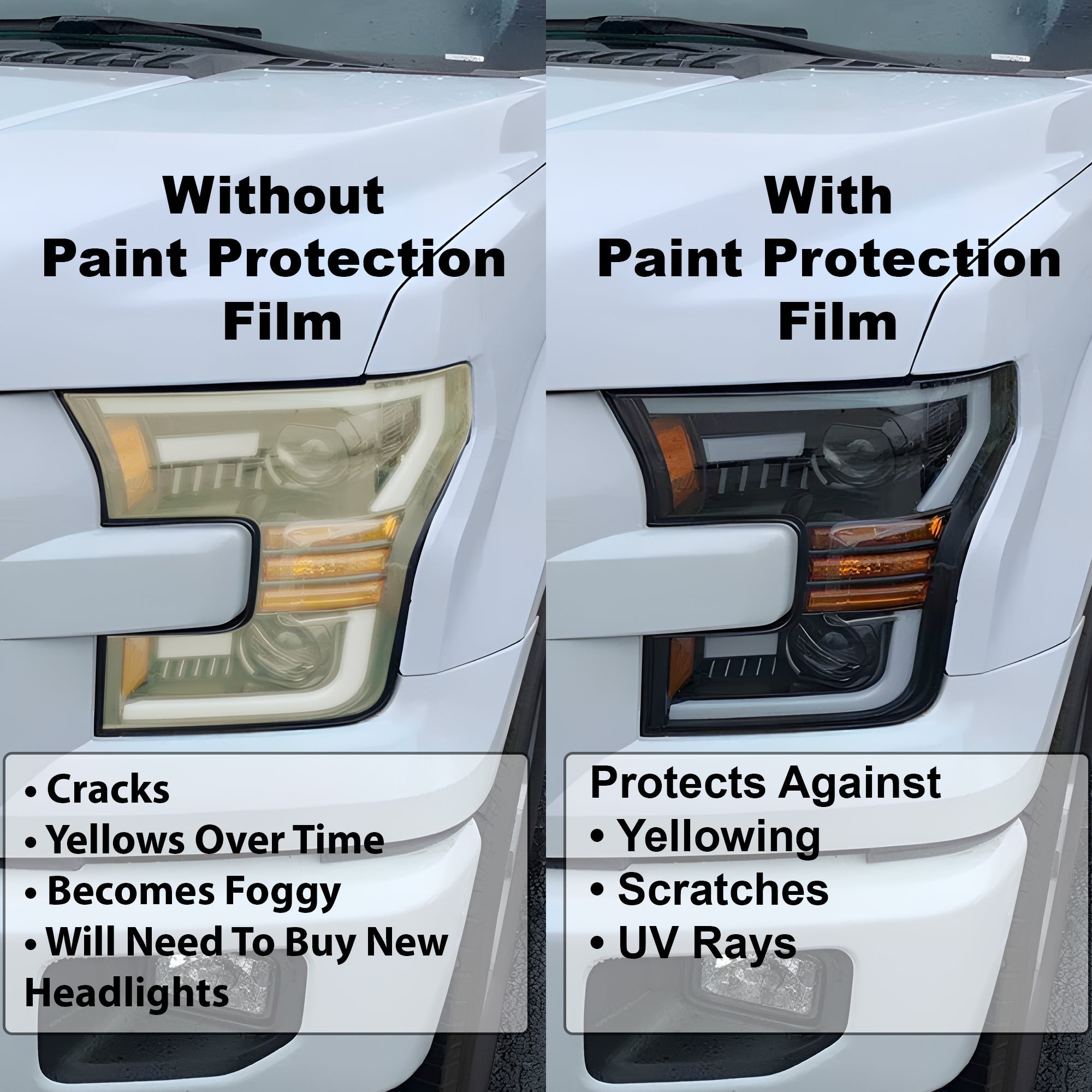 Fits GMC Yukon 2025-2027 Full Headlight Taillight Precut Smoked PPF Tint Kit Film Overlay  - Bogar Tech Designs