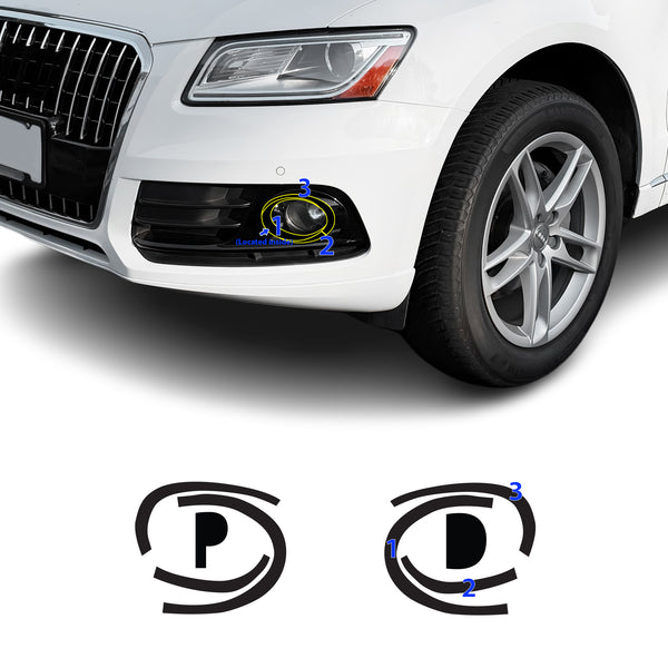 Fits Audi Q5 2013-2017 Vinyl Chrome Delete Grille Blackout Decal Stickers Overlay Film - Bogar Tech Designs