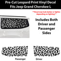 Fits Jeep Grand Wagoneer L 2022-2027 Animal Leopard Cheetah Cow Window Vinyl Decal Stickers - Bogar Tech Designs