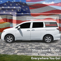 Fits Nissan Quest 2011-2017 Quarter Window American Flag Vinyl Decal Stickers - Bogar Tech Designs