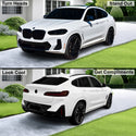 Fits BMW X4 2019-2025 Full Headlight Taillight Precut Smoked PPF Tint Kit Film Overlay  - Bogar Tech Designs