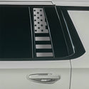 Fits GMC Yukon XL 2025-2026 Quarter Window American Flag Vinyl Decal Stickers - Bogar Tech Designs