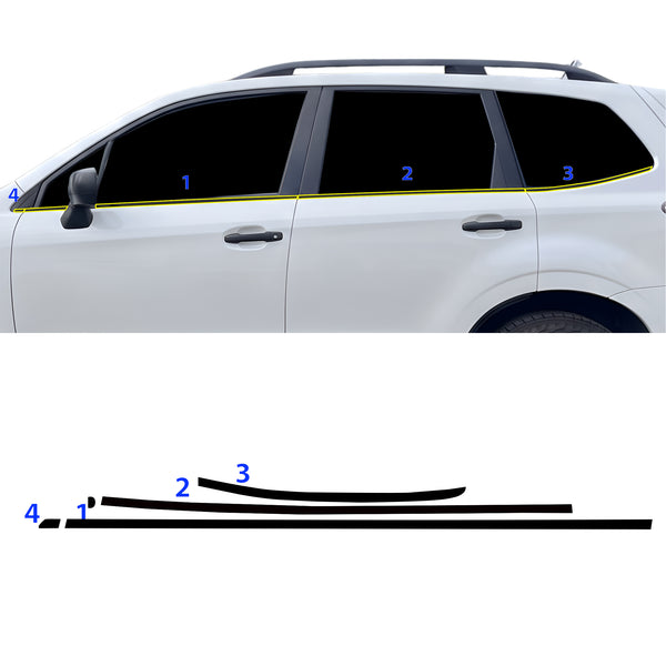 Fits Subaru Forester 2014-2018 Vinyl Chrome Delete Grille Blackout Decal Stickers Overlay Film - Bogar Tech Designs