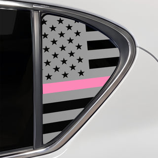 Fits Lexus CT200 2011-2018 Quarter Window American Flag Vinyl Decal Stickers - Bogar Tech Designs
