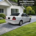 Fits Mercedes-Benz C280 1994-2000 Vinyl Chrome Delete Grille Blackout Decal Stickers Overlay Film - Bogar Tech Designs