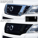 Fits Nissan Armada 2017-2020 Vinyl Chrome Delete Grille Blackout Decal Stickers Overlay Film - Bogar Tech Designs